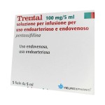 Трентал, раствор для внутривенного и внутриартериального введения 100 мг/5 мл 5 мл 5 шт ампулы