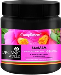 Бальзам для волос Compliment Органик ворлд Камелия и репейное масло с антистатическим эффектом 500 мл