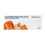 Аскорбиновая кислота 25, ЗдравСити таблетки 770 мг 10 шт апельсин