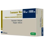 Глипвило Мет, таблетки покрытые пленочной оболочкой 50 мг+1000 мг 30 шт