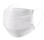 Маска медицинская одноразовая, 1 шт 3-х слойная из нетканых материалов на резинках с фиксатором на переносице