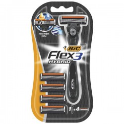 Станок для бритья Bic Флекс энд Изи + 4 сменные кассеты