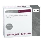 Гесперидин+Диосмин, таблетки покрытые пленочной оболочкой 100 мг+900 мг 30 шт