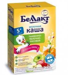 Каша молочная Беллакт яблоко тыква рис с 5 мес 250 г