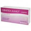 Овипол Клио, супп. ваг. 0.5 мг №15