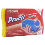 Губки для мытья посуды, Paclan (Паклан) 3 шт Практи Свинг
