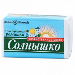 Мыло хозяйственное Солнышко ромашка 140 г