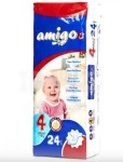 Подгузники детские, Amigos (Амигос) 7-18 кг р. 4 №24