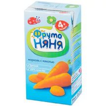 Сок Фрутоняня морковь с мякотью с 4 мес. 200 мл